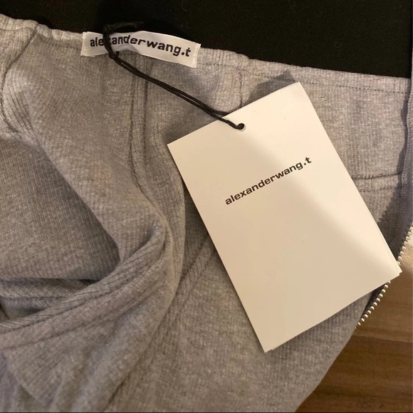 Alexander Wang Logo Elastic Leggings Gray size M - Picture 15 of 15